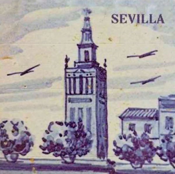 Azulejo Azul Sevilla 2025SEV1