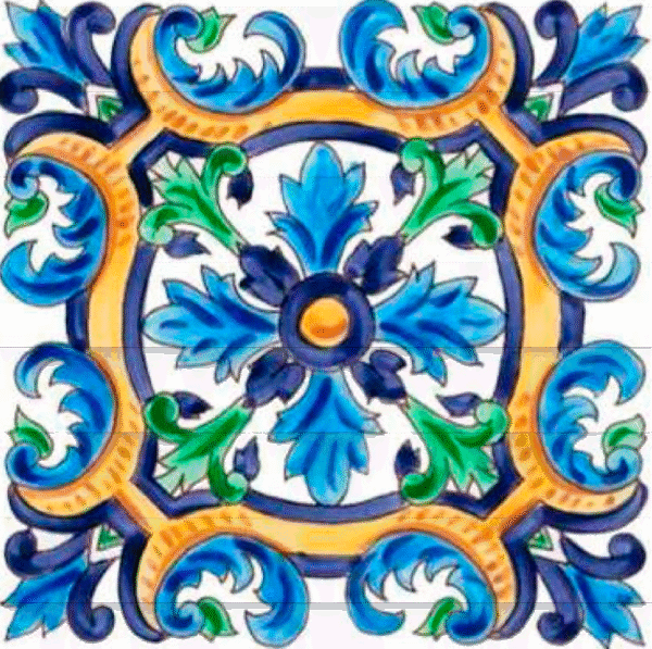 Azulejo artesanal Acuarela 01