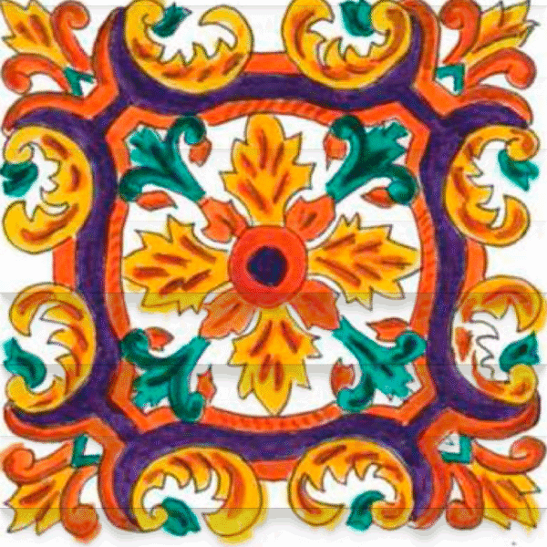 Azulejo artesanal Acuarela 03