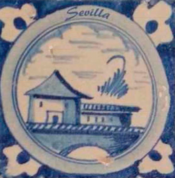 Azulejo azul Olambrillas 2025olamb01