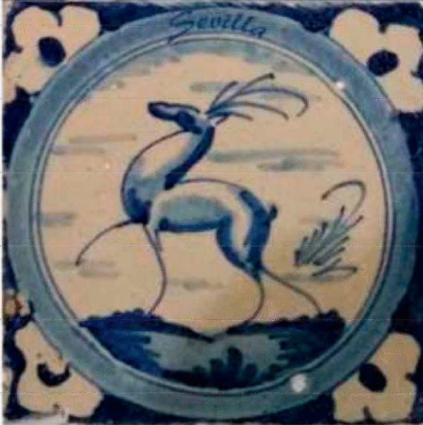 Azulejo azul Olambrillas 2025olamb05