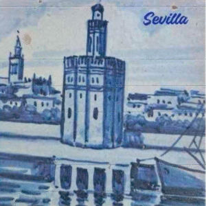 Azulejo Azul Sevilla 2025SEV4