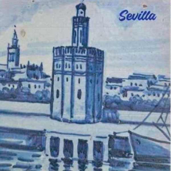 Azulejo Azul Sevilla 2025SEV4