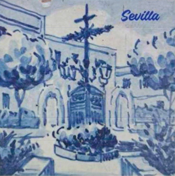 Azulejo Azul Sevilla 2025SEV5