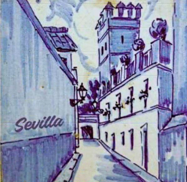 Azulejo Azul Sevilla 2025SEV6