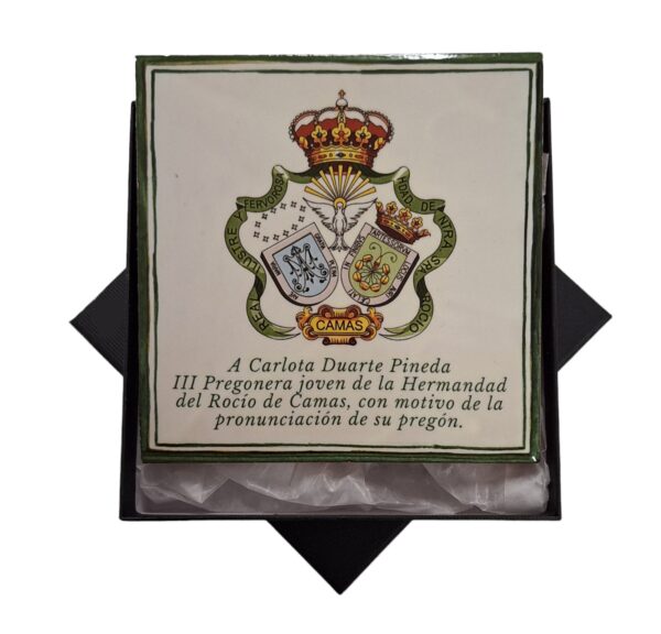 Azulejo artesano con caja